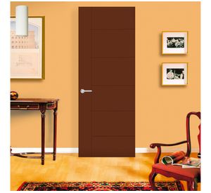 Puerta Interior Rosario 70x200 cm Chocolate sin perforación Masonite