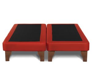 Base cama europea King base dividida Zen rojo