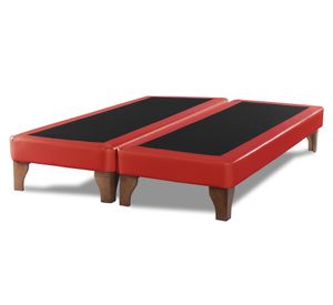 Base cama europea King base dividida Zen rojo