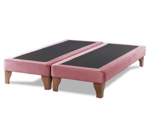 Base cama europea 2 plazas base dividida Zen rosa