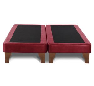 Base cama europea King base dividida Zen rojo