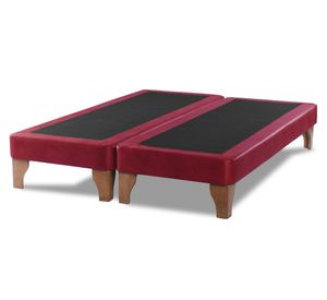 Base cama europea King base dividida Zen rojo
