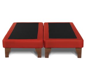 Base cama europea 2 plazas base dividida Zen rojo