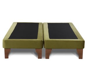 Base cama europea 2 plazas base dividida Zen verde