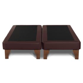 Base cama europea 2 plazas base dividida Zen chocolate
