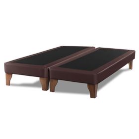 Base cama europea 2 plazas base dividida Zen chocolate