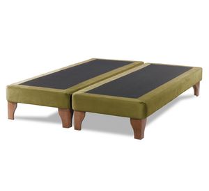Base cama europea King base dividida Zen verde