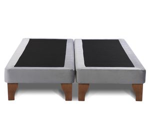 Base cama europea King base dividida Zen gris