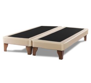 Base cama europea 2 plazas base dividida Zen beige