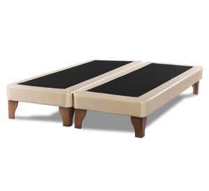 Base cama europea King base dividida Zen beige