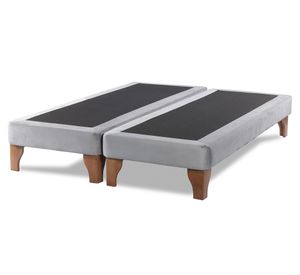 Base cama europea King base dividida Zen gris