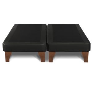Base cama europea King base dividida Zen negro