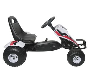 Go kart racing pedales blanco