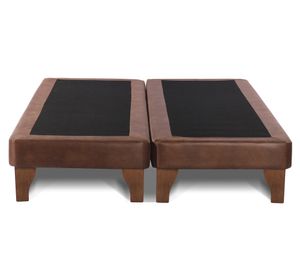 Base cama europea King base dividida Zen tabaco