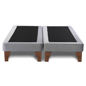 Base cama europea 2 plazas base dividida Zen gris
