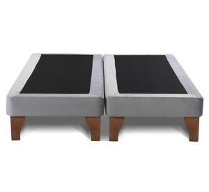 Base cama europea 2 plazas base dividida Zen gris