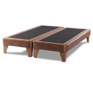 Base cama europea King base dividida Zen tabaco