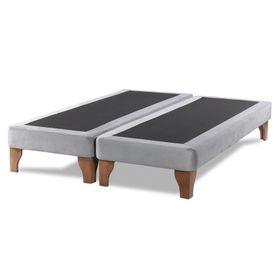 Base cama europea 2 plazas base dividida Zen gris