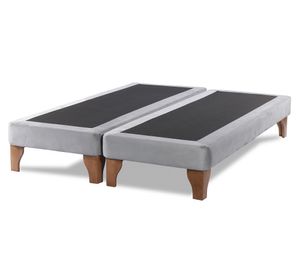 Base cama europea 2 plazas base dividida Zen gris
