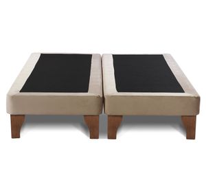 Base cama europea King base dividida Zen beige
