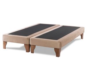 Base cama europea King base dividida Zen beige