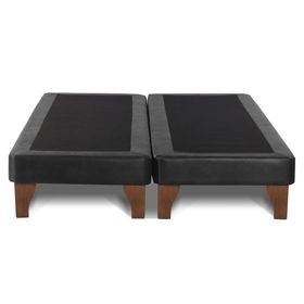 Base cama europea 2 plazas base dividida Zen negro