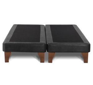 Base cama europea 2 plazas base dividida Zen negro