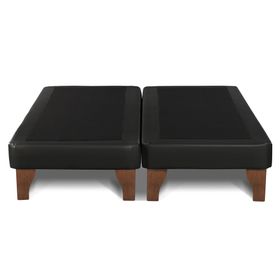 Base cama europea 2 plazas base dividida Zen negro
