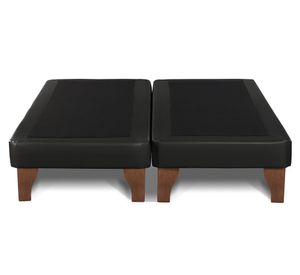 Base cama europea 2 plazas base dividida Zen negro
