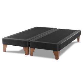 Base cama europea 2 plazas base dividida Zen negro