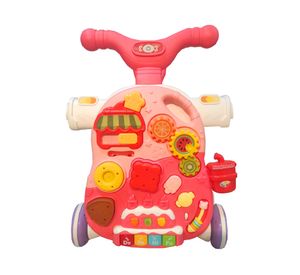 Caminador multifunción 4 en 1 rosado