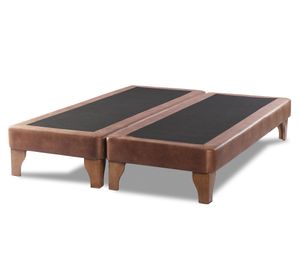 Base cama europea 2 plazas base dividida Zen tabaco
