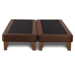 Base cama europea 2 plazas base dividida Zen café moro