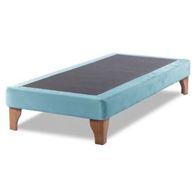 Base cama europea 1 plaza Zen turquesa
