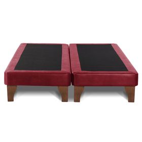 Base cama europea 2 plazas base dividida Zen rojo