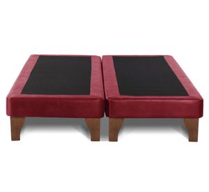 Base cama europea 2 plazas base dividida Zen rojo