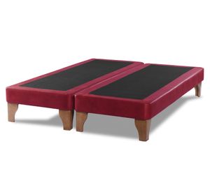 Base cama europea 2 plazas base dividida Zen rojo