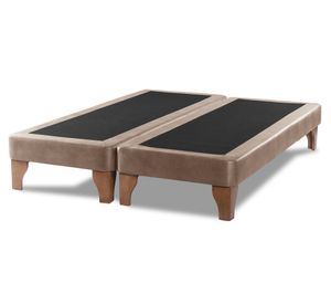 Base cama europea King base dividida Zen beige