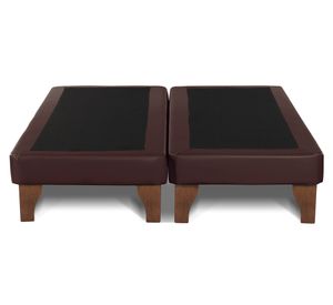 Base cama europea King base dividida Zen chocolate
