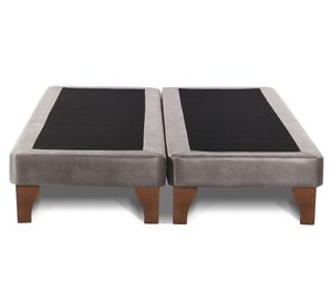 Base cama europea 2 plazas base dividida Zen gris