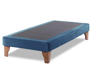 Base cama europea 1.5 plazas Zen azul petróleo