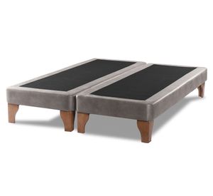 Base cama europea 2 plazas base dividida Zen gris