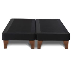 Base cama europea King base dividida Zen negro
