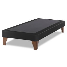 Base cama europea 1.5 plazas PU Zen negro