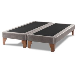 Base cama europea King base dividida Zen gris