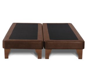 Base cama europea King base dividida Zen café moro