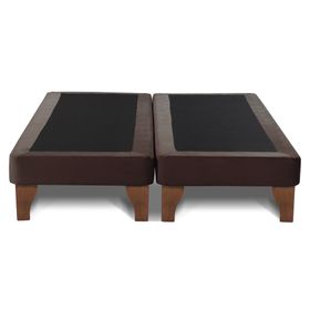 Base cama europea 2 plazas base dividida Zen chocolate
