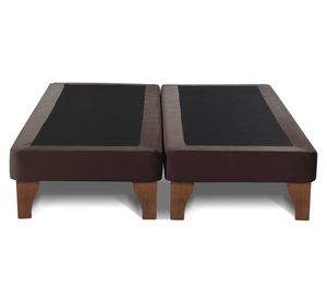 Base cama europea 2 plazas base dividida Zen chocolate