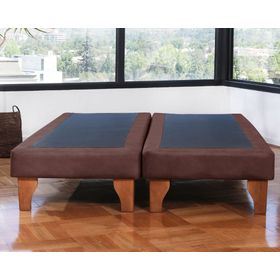 Base cama europea 2 plazas base dividida Zen chocolate