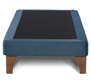 Base cama europea 1 plaza Zen azul petróleo